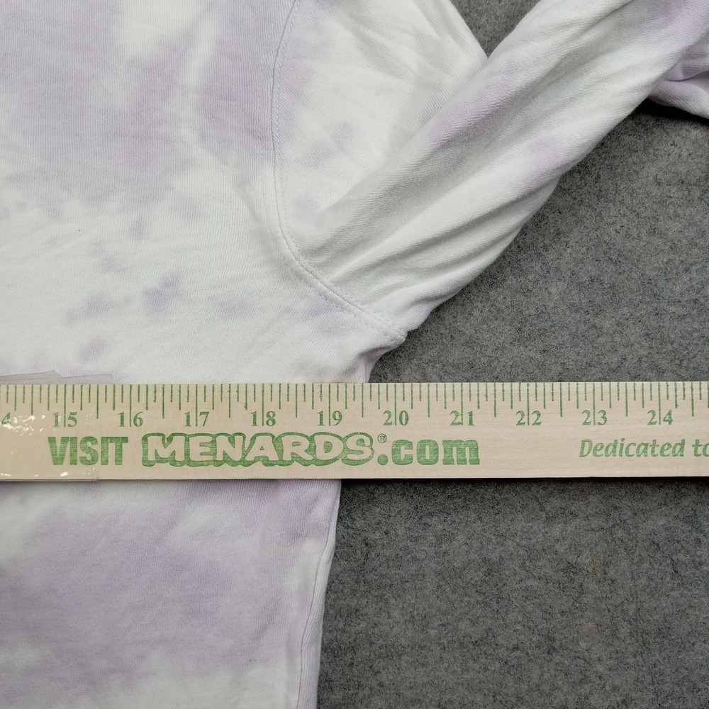 The Simpsons Hoodie Mens Small Tie Dye Lisa Simpson Fleece Pullover Sweatshirt - Picture 6 of 7